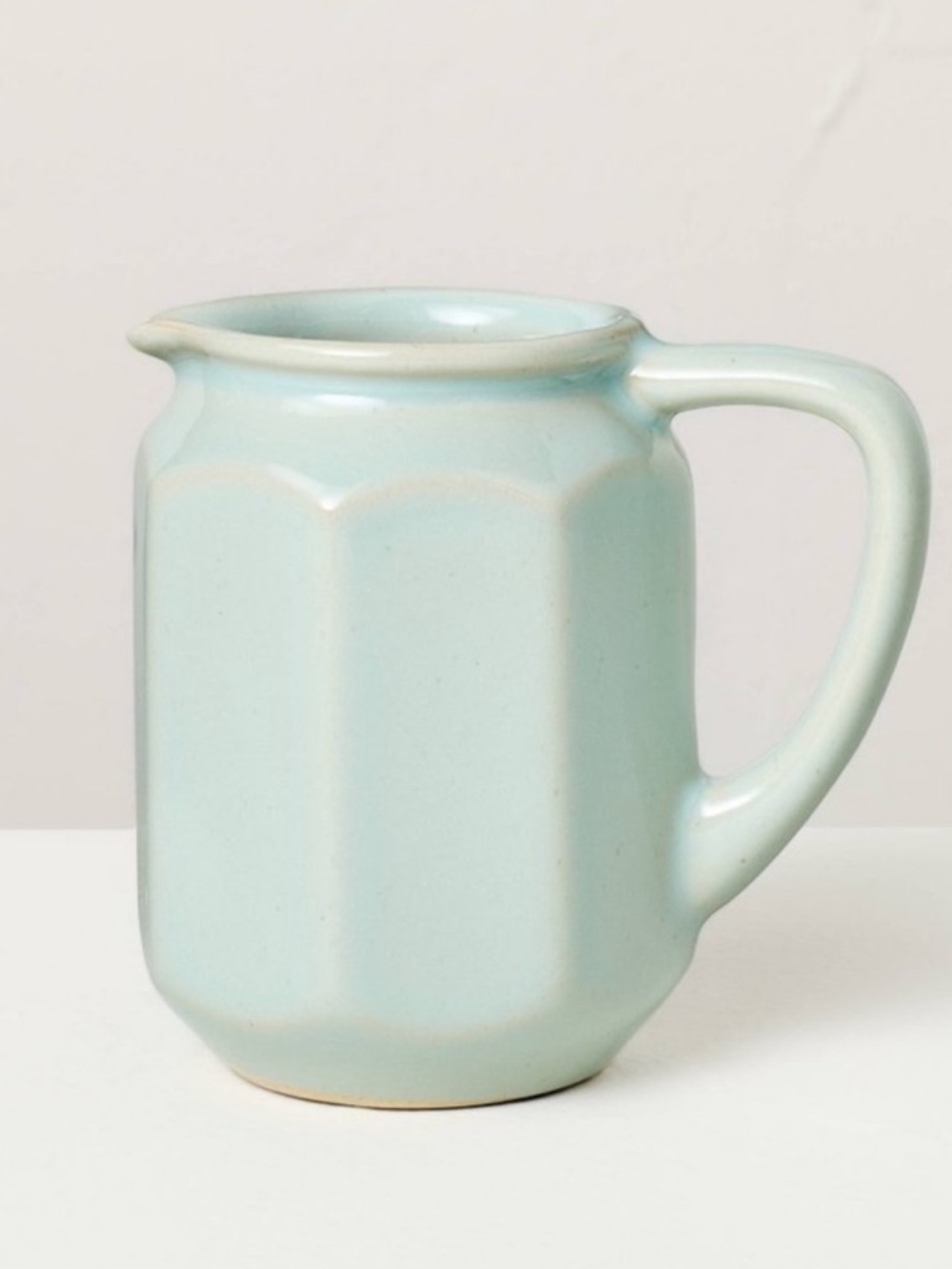 New 8 fl oz Stoneware Beverage Pitcher Peace Blue - Hearth & Hand™ with Magnolia